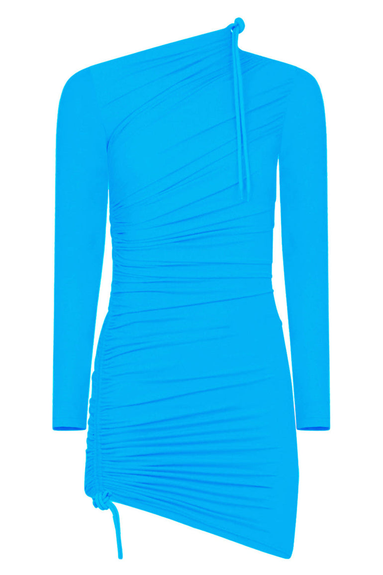 Balenciaga Dress In Polyamide in Blue