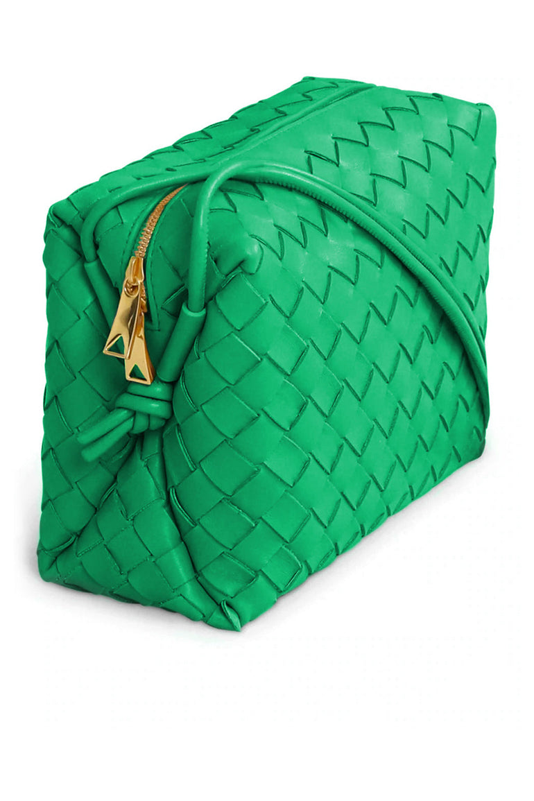 Bottega Veneta Loop Mini Leather Shoulder Bag In Parakeet-gold