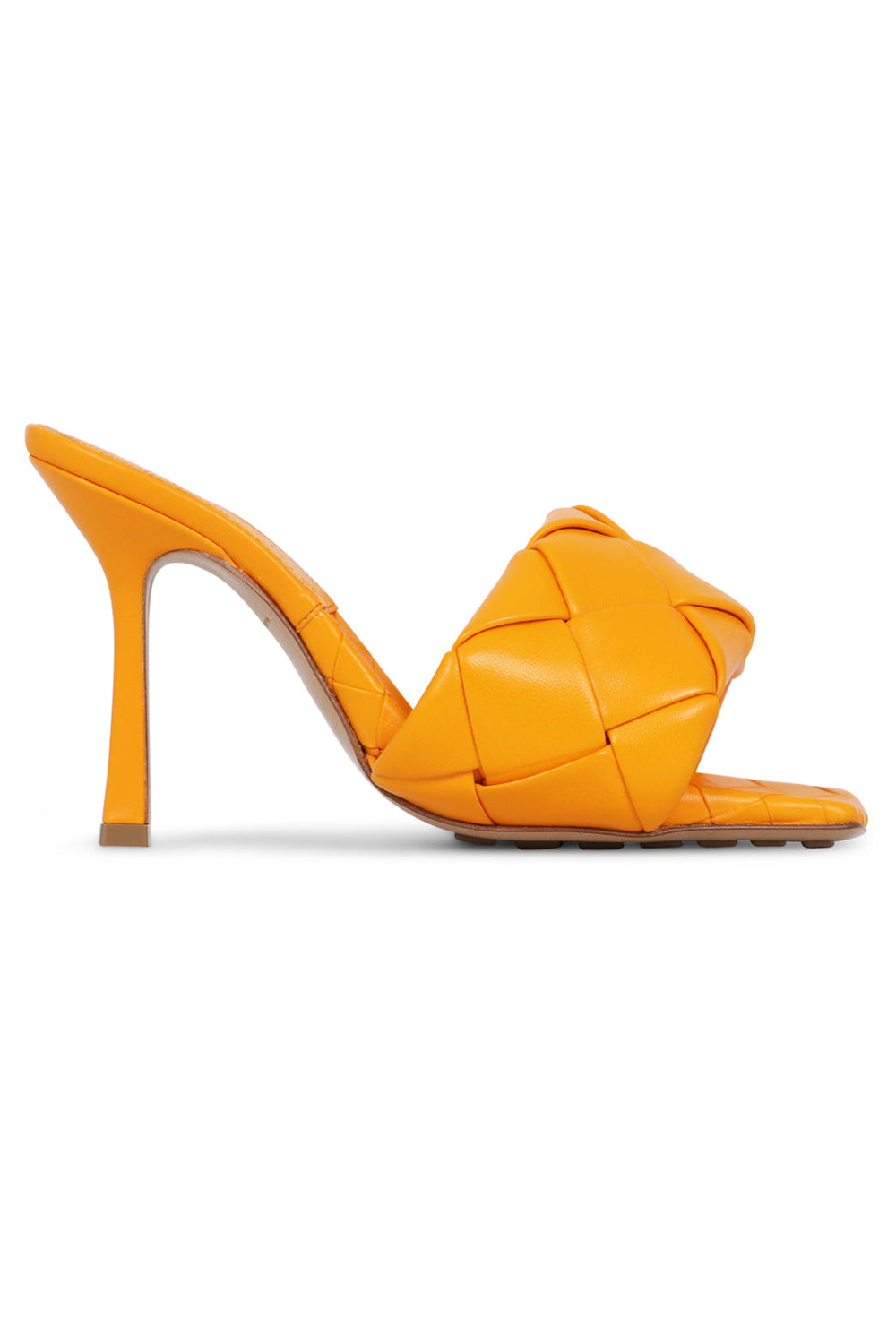 BOTTEGA VENETA LIDO MULES 90MM TANGERINE NEW SEASON PARLOUR X