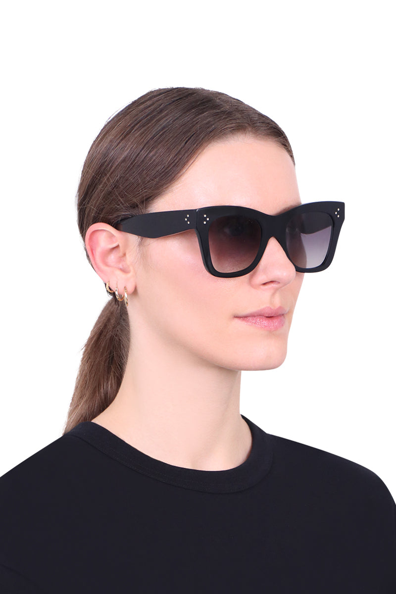 TRIOMPHE 01 SUNGLASSES IN ACETATE - MILKY HAZELNUT | CELINE