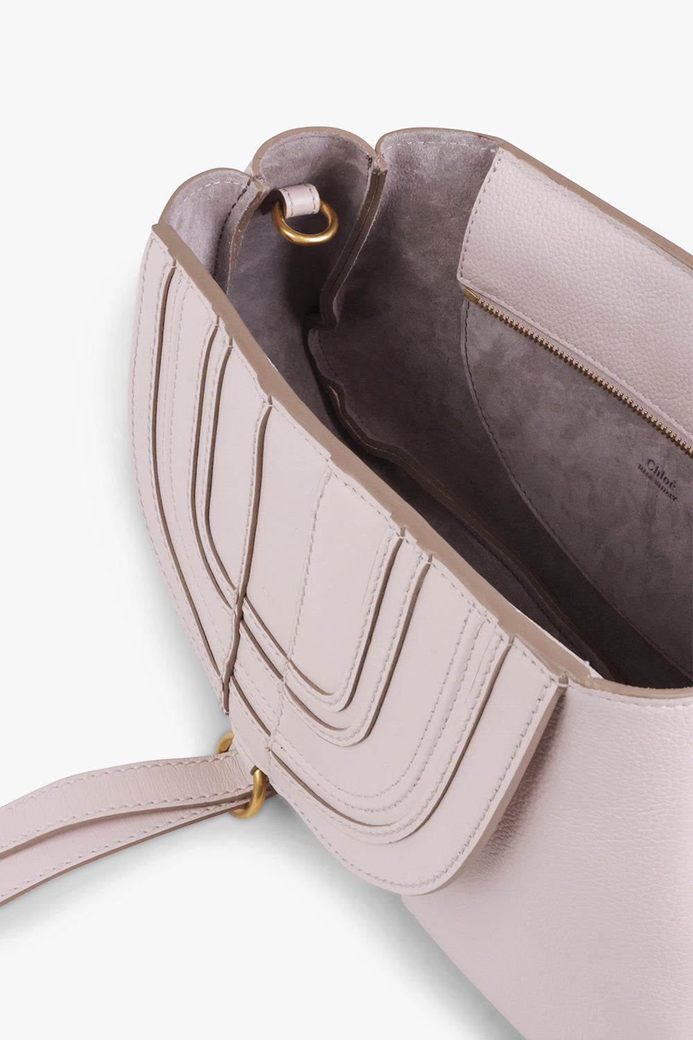 CHLOE BAGS GREY MARCIE SADDLE BAG | WILD GREY