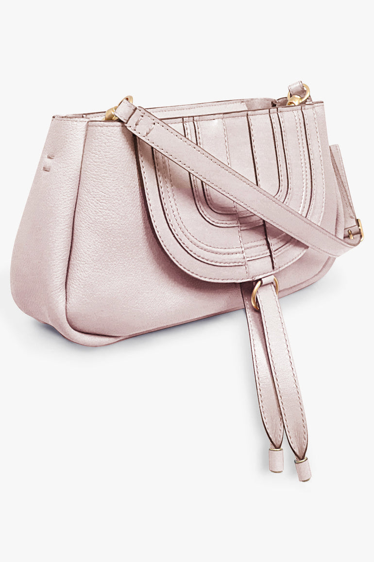 CHLOE BAGS GREY MARCIE SADDLE BAG | WILD GREY