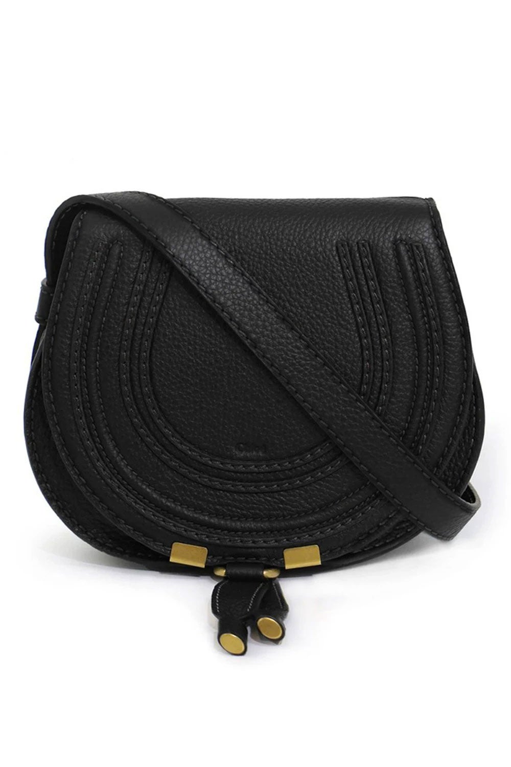 Chloé Chloe Black Marcie Leather Crossbody Bag Pony-style calfskin  ref.512264 - Joli Closet