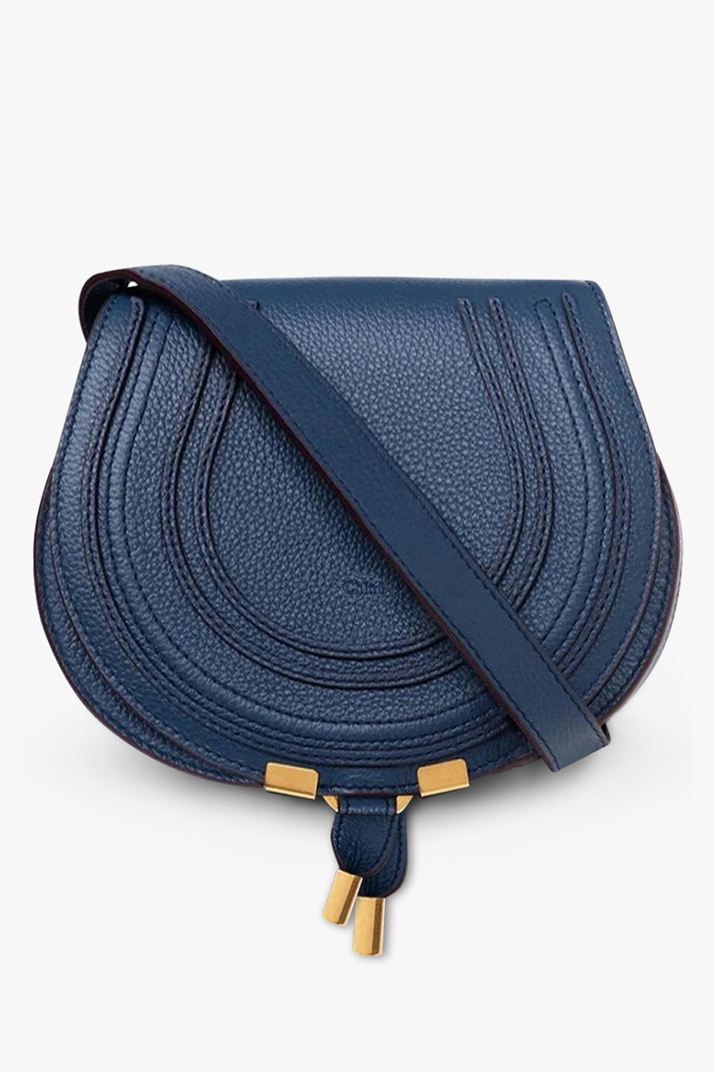 CHLOE BAGS BLUE MARCIE SMALL BAG | DEEP DENIM