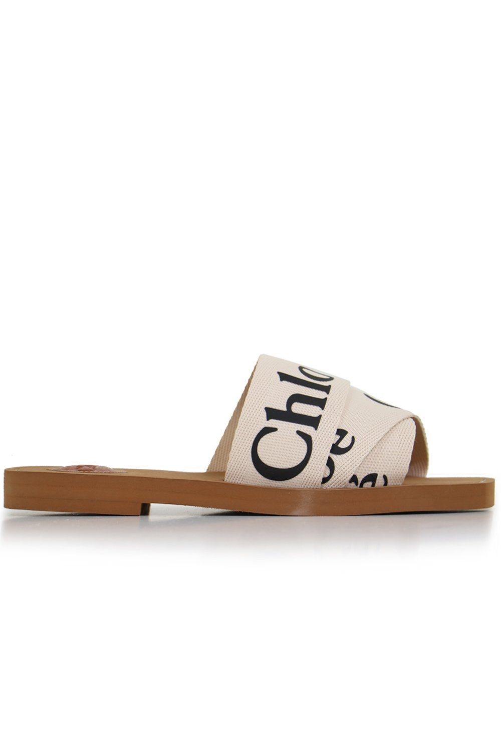 CHLOE WOODY LOGO SLIDE WHITE NEW SEASON PARLOUR X ONLINE SYDNEY