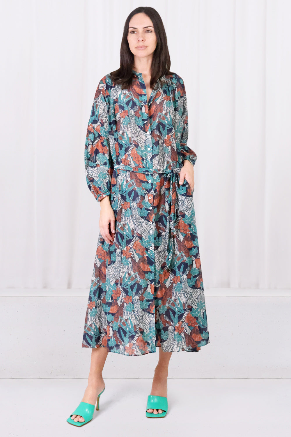 CHUFY RTW BUNNIE MAXI DRESS | BADRA BLUE