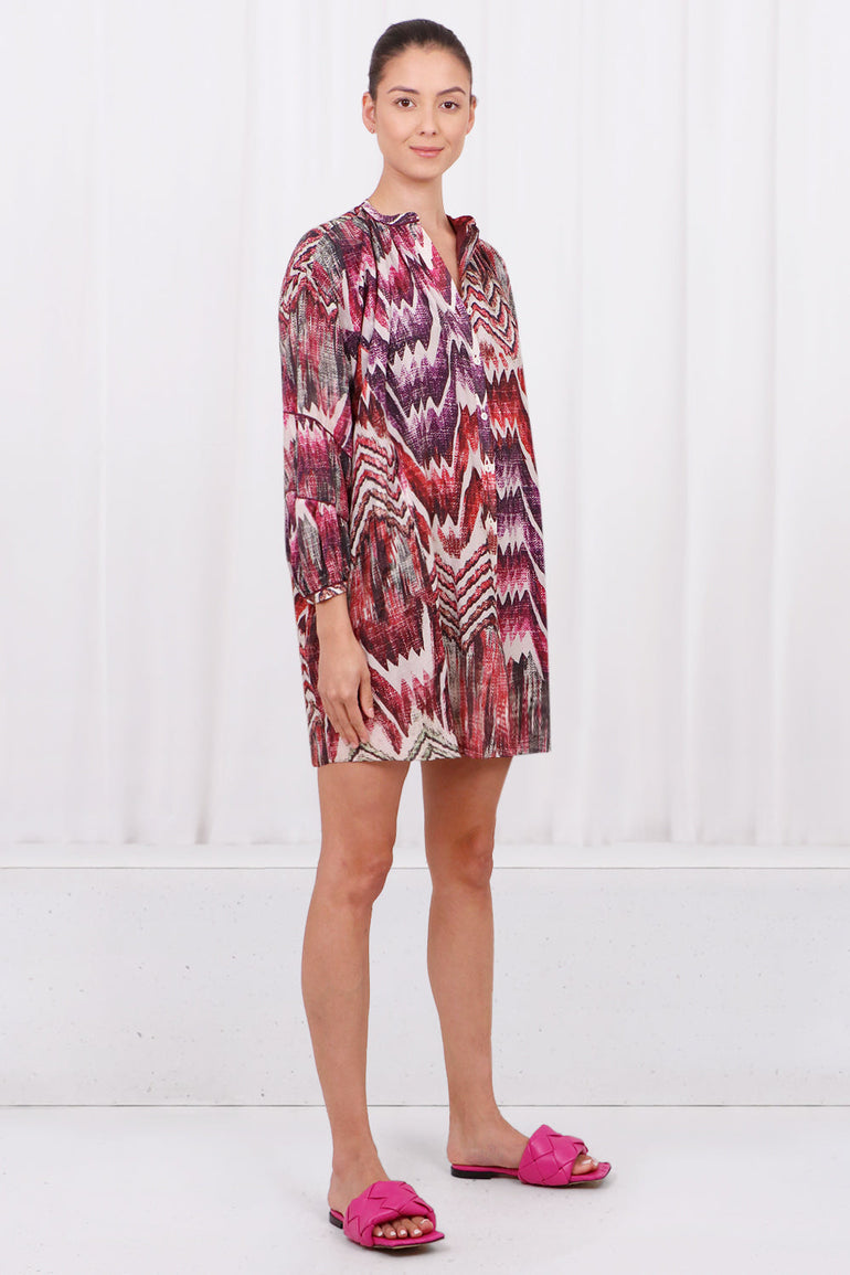 CHUFY RTW PIA MINI DRESS | CALVI PINK