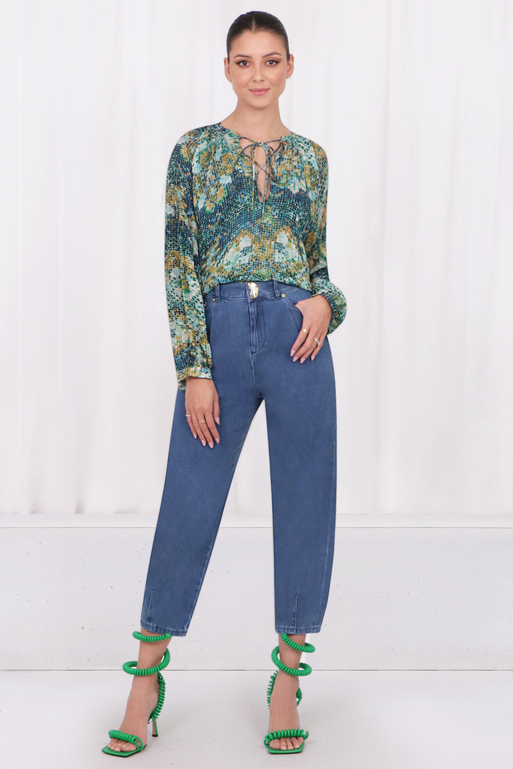 CHUFY RTW TYNA BLOUSE | STAN GREEN