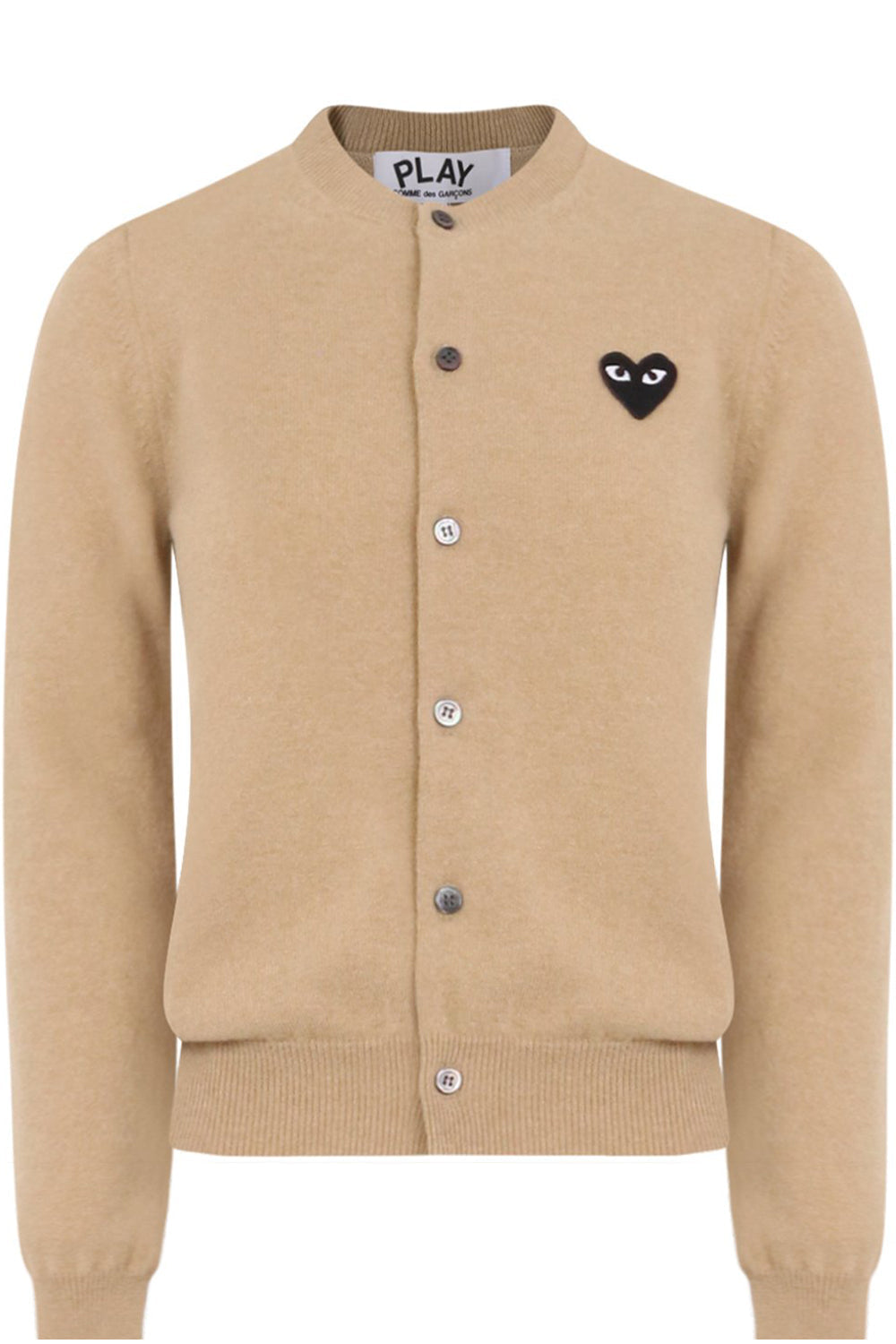 Cdg beige shop cardigan