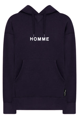 COMME DES GARCONS RTW HOMME LOGO HOODIE | CHARCOAL