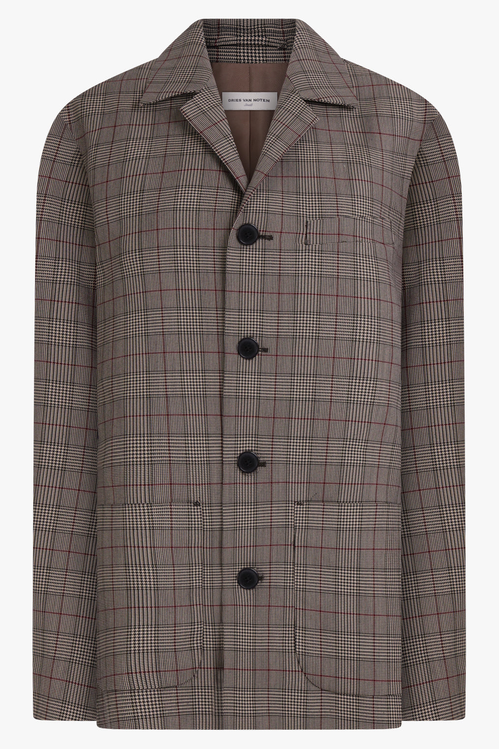 Bayos Wool Check Jacket | Sand – Parlour X