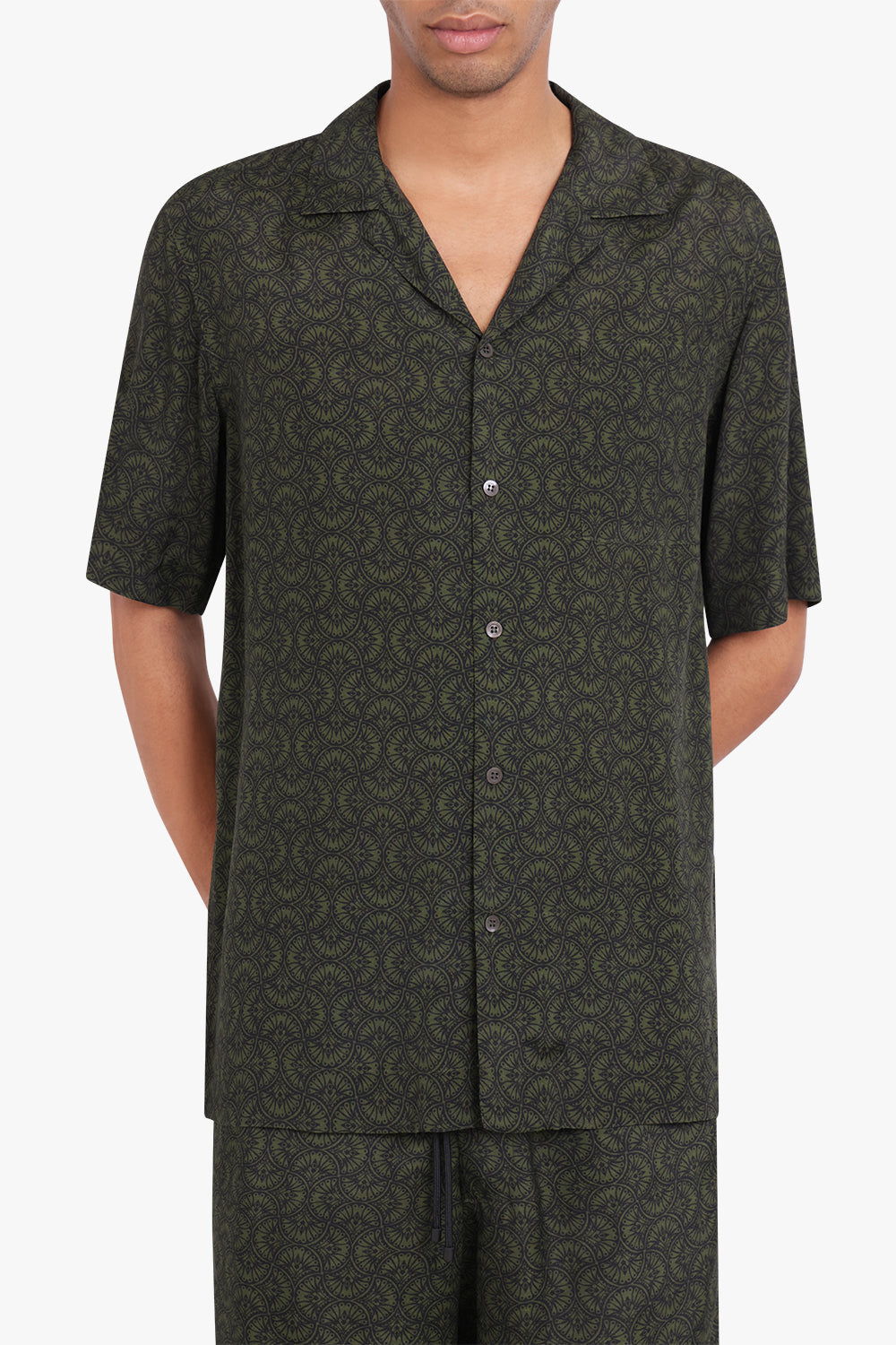 DRIES VAN NOTEN CARLTONE S SLV SHIRT BOTTLE GREEN PARLOUR X SYDNEY ...