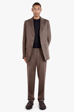 DRIES VAN NOTEN RTW Washed Cotton Jacket | Bronze