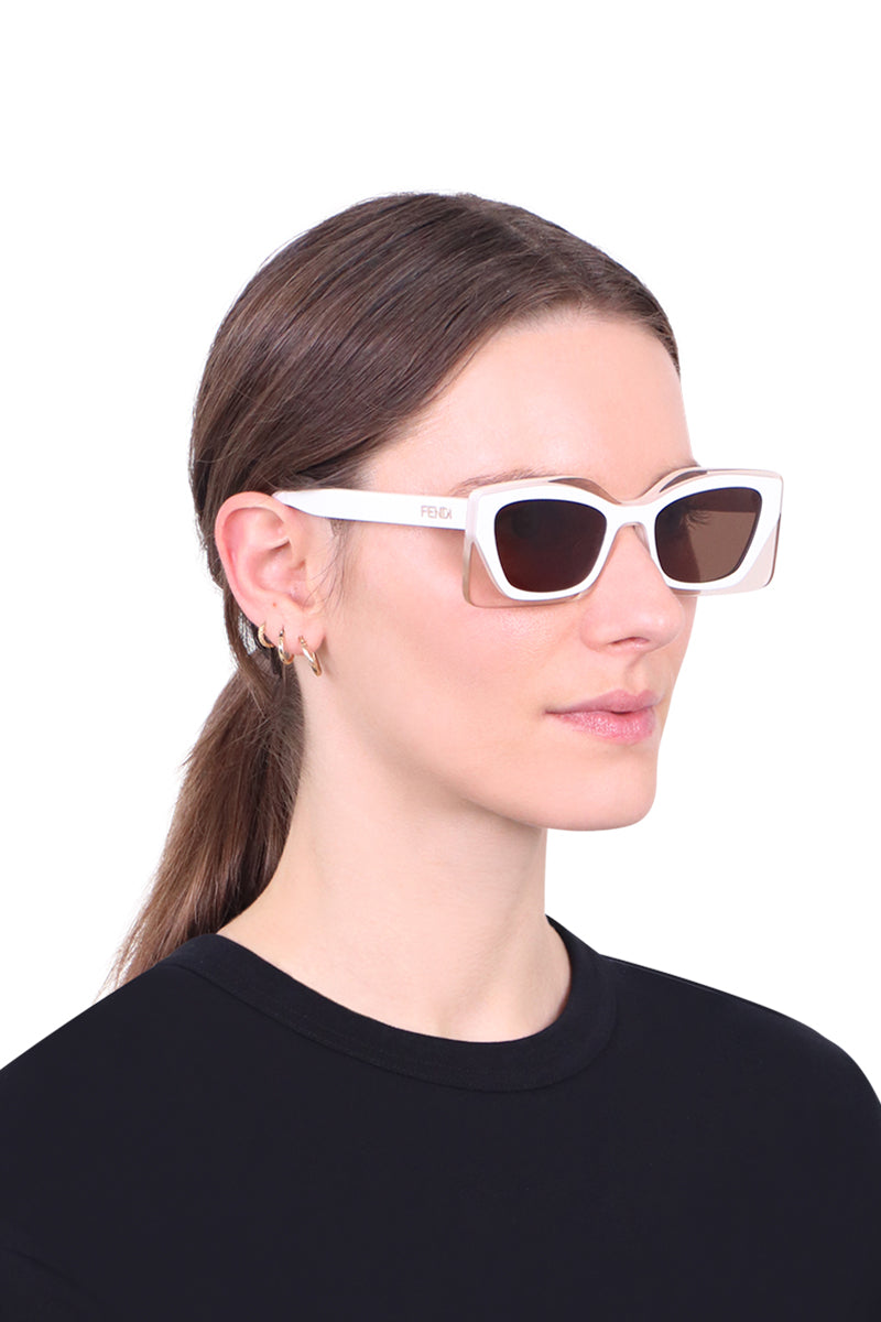 Fendi sunglasses discount white