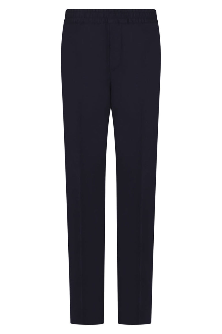 Relaxed Wool Trousers - Black