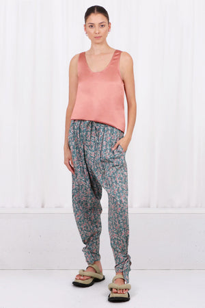 ISABEL MARANT - ETOILE RTW ETOILE REXTY PAISLEY PANTS | PETROL