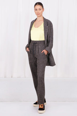 ISABEL MARANT RTW ETOILE MIROKI RELAXED SUIT PANTS | ANTHRACITE