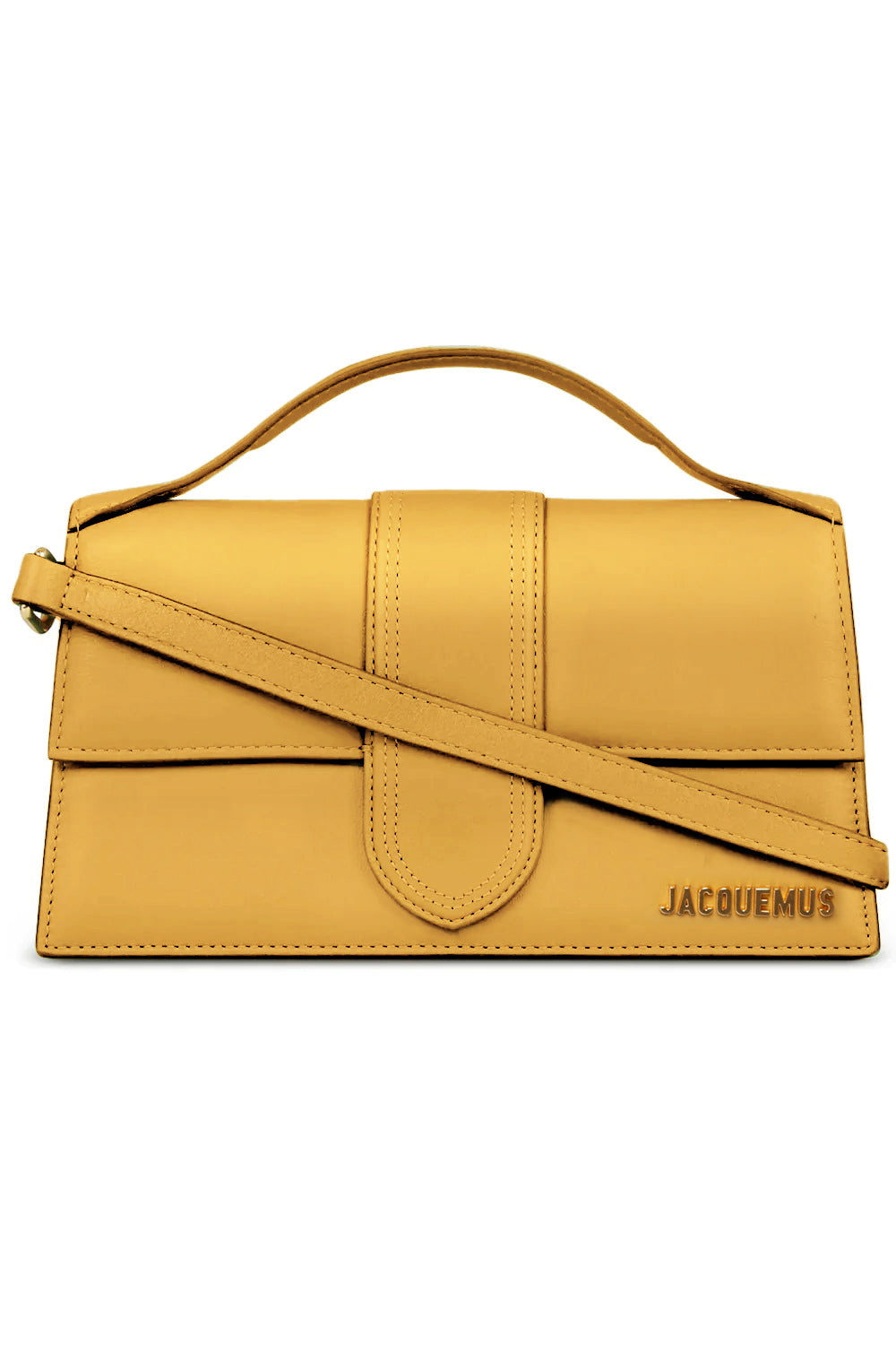 Jacquemus Bambino Suede Bag - Dark Yellow
