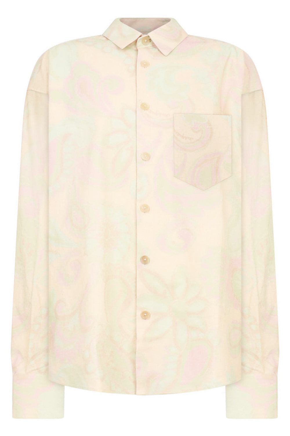 JACQUEMUS RTW LA CHEMISE SIMON SHIRT | FADED GREEN PAISLEY