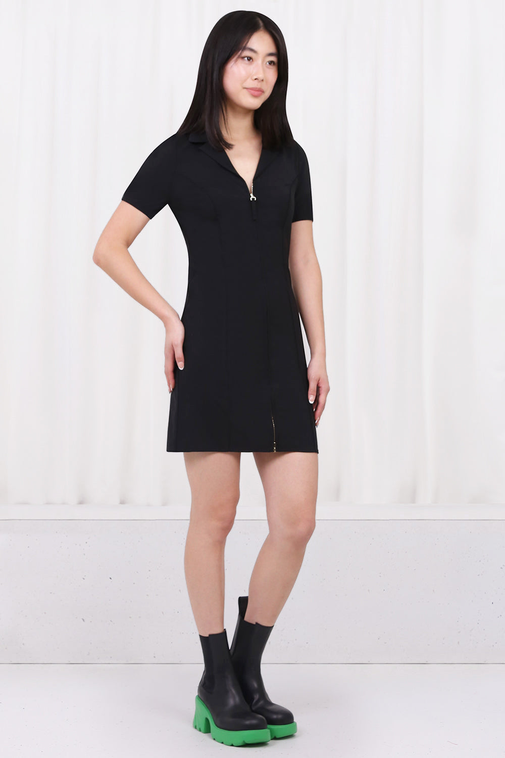 JACQUEMUS RTW LA ROBE TANGELO DRESS | BLACK