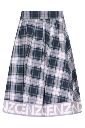 KENZO RTW SHORT FLARED SKIRT | PINE