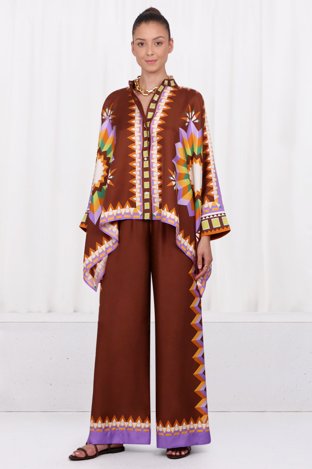 LA DOUBLE J RTW FOULARD BLOUSE | SUNSET MORO