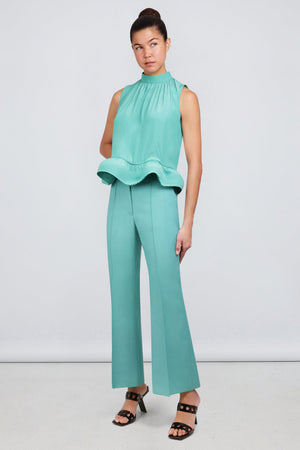 LANVIN RTW Flared Tailored Pants | Jade