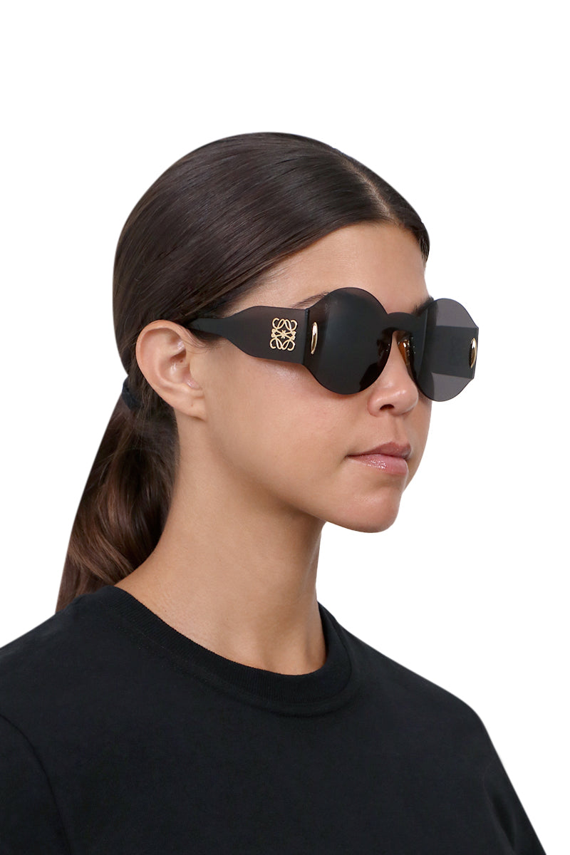 LOEWE ROUND MASK SUNGLASSES BLACK GOLD PARLOUR X SYDNEY ONLINE Parlour X