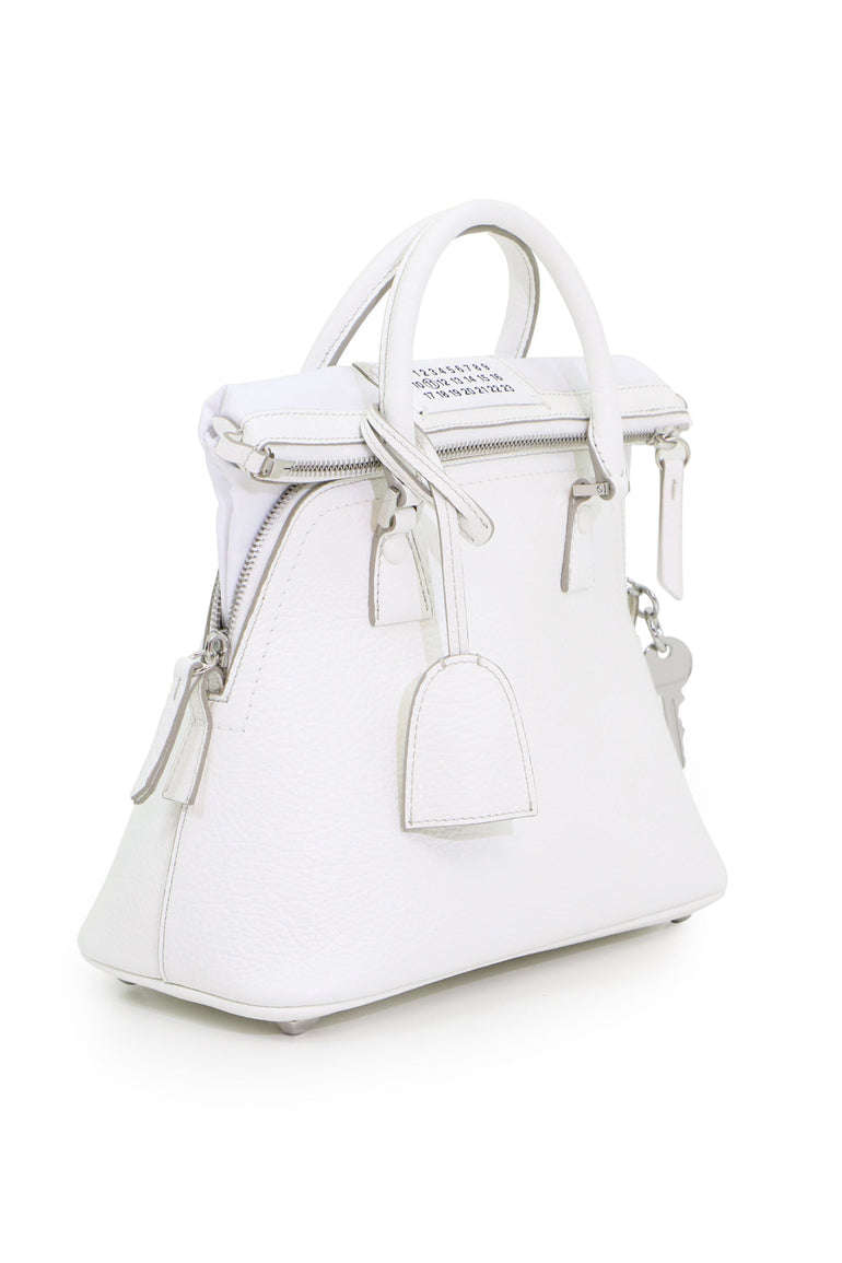 MAISON MARGIELA BAGS WHITE 5AC SMALL BAG WHITE