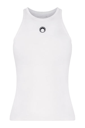 MARINE SERRE TOPS FITTED TANK TOP | WHITE