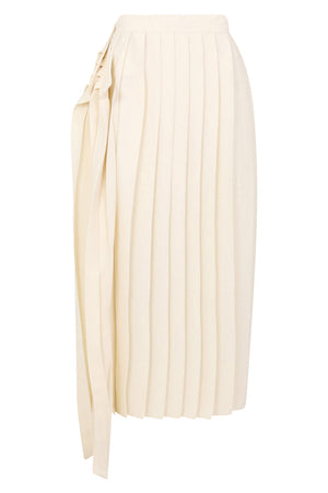 MM6 BY MAISON MARGIELA SKIRTS PLEATED FLUID SKIRT OFF WHITE