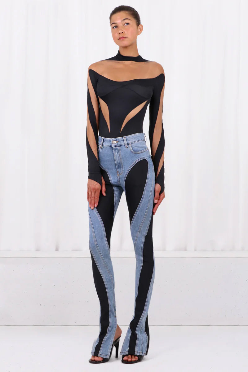 kimhekimY/Project sheer tulle body suits
