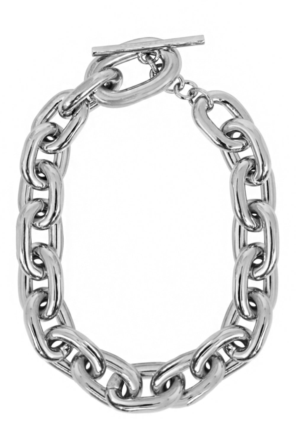 Silver chain deals link choker