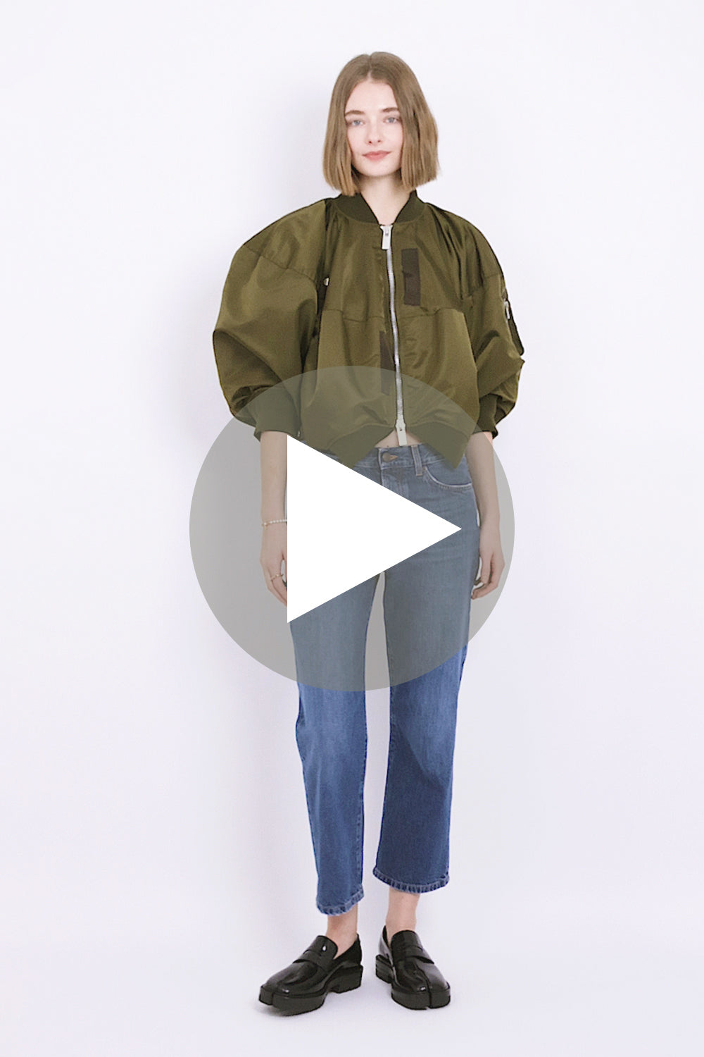 Nylon Twill Blouson | Olive – Parlour X