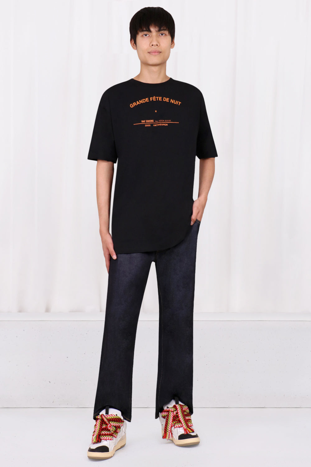 RAF SIMONS BIG FIT T-SHIRT WITH NIGHT PARTY PRINT NEW SEASON PARLOUR X –  Parlour X