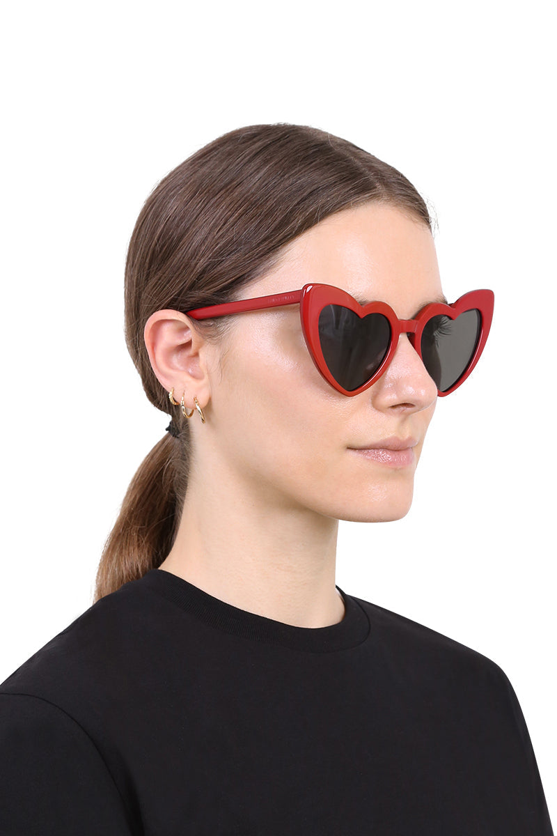 Saint laurent heart store shaped sunglasses