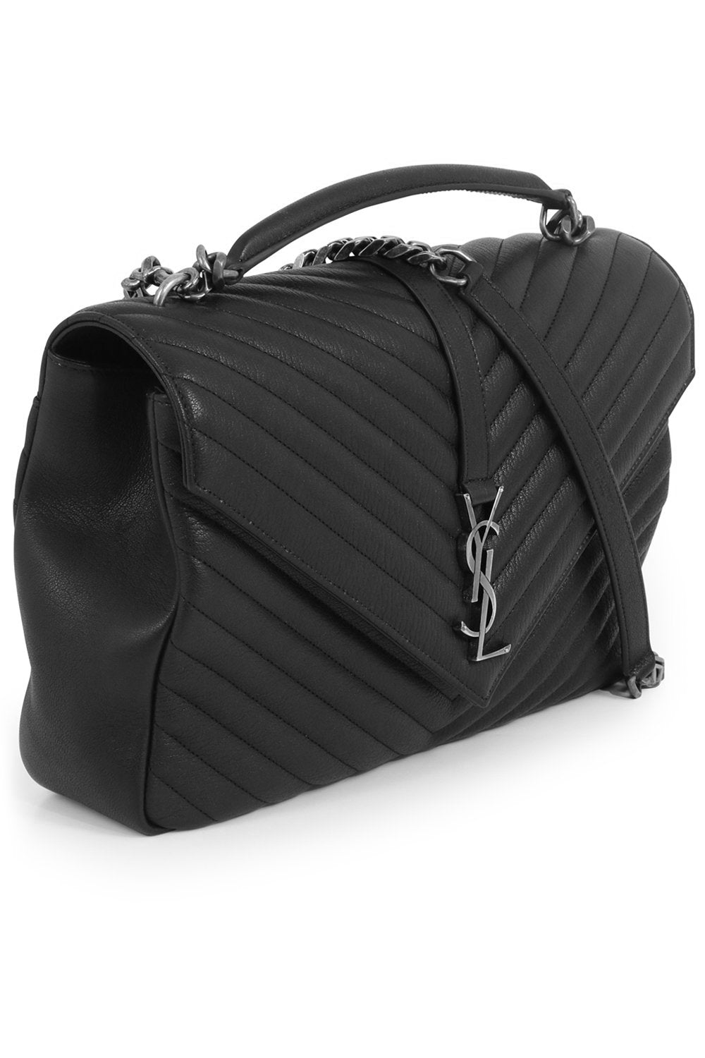 Ysl large college store bag black hardware