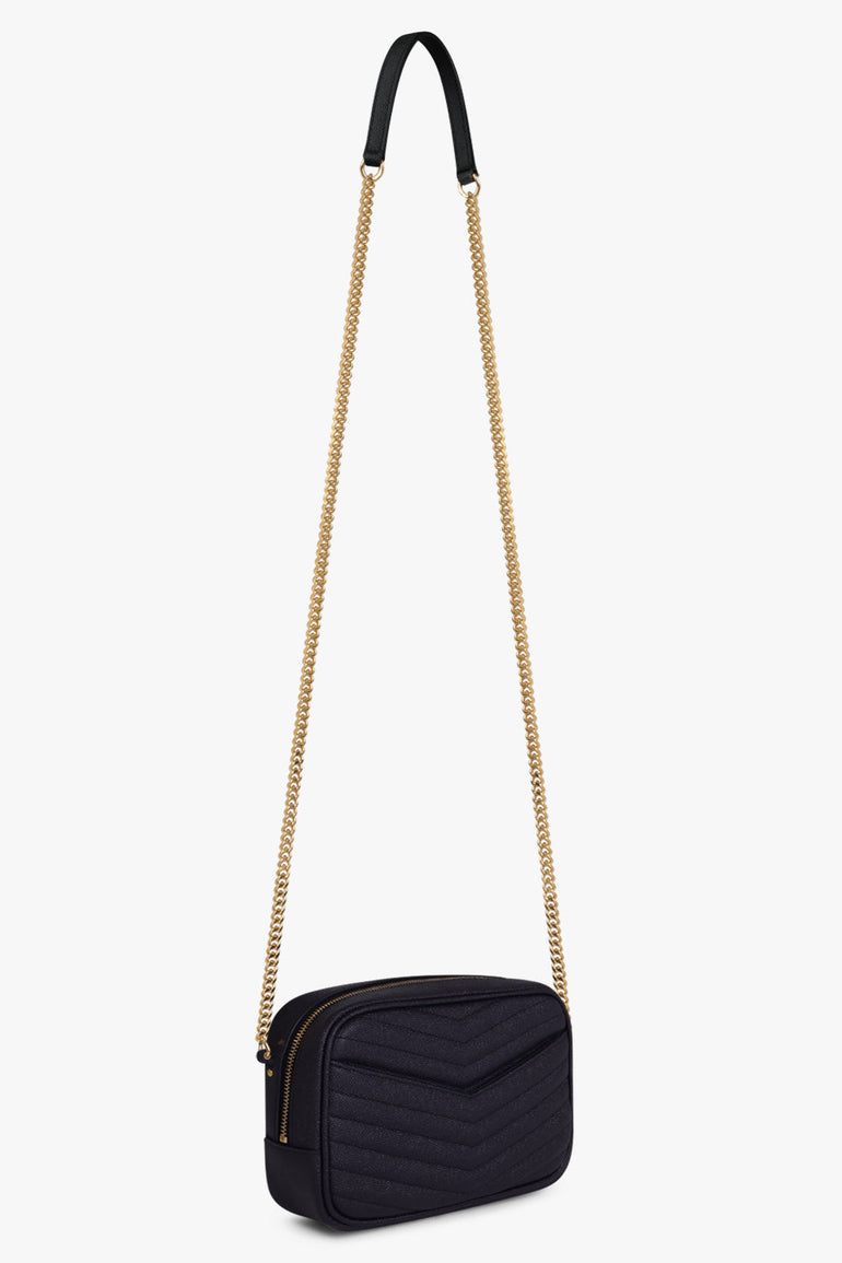 Yves Saint Laurent Lou Mini Camera Bag Quilted Crema Soft NWB