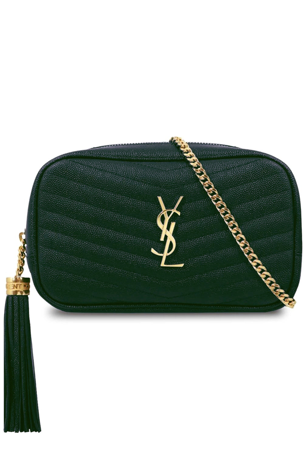 Saint Laurent YSL Monogram Large Pouch in Smooth Leather | Neiman Marcus