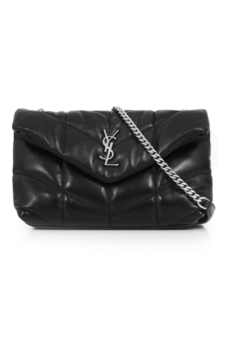 Saint Laurent Mini Loulou Puffer Crossbody Bag Noir