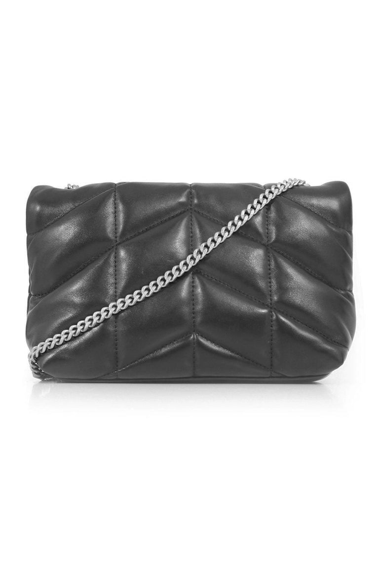 Small Loulou Metallic Leather Puffer Pouch