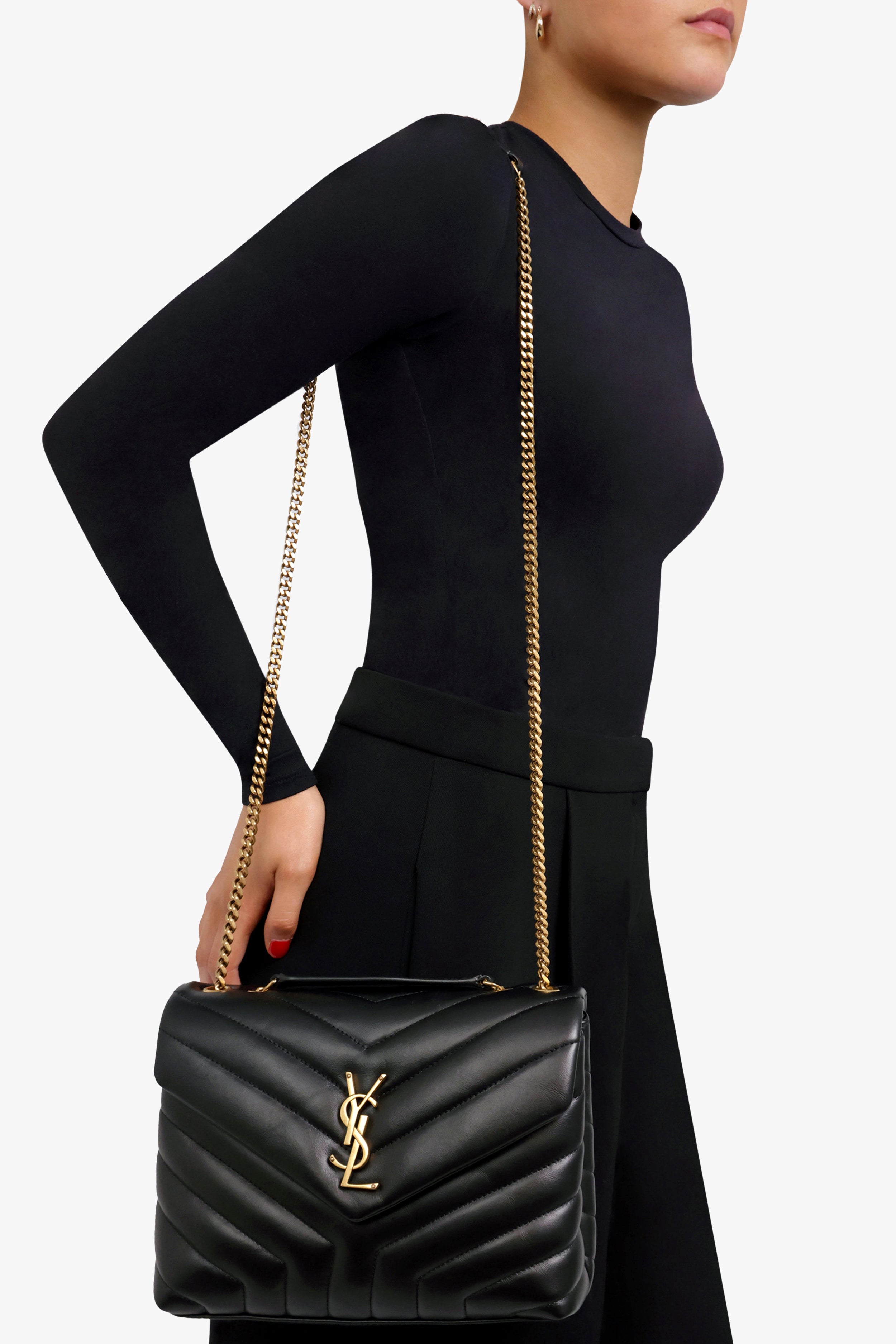 Womens Saint Laurent black Small Kate Cross-Body Bag | Harrods UK