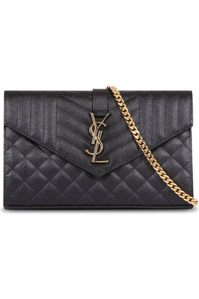 Saint laurent monogram chain wallet online