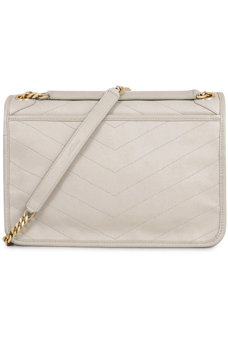 SAINT LAURENT BAGS WHITE NIKI MEDIUM BAG | CREMA SOFT/GOLD