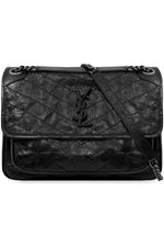 SAINT LAURENT NIKI MEDIUM QUILTED BAG BLACK CHROME PARLOUR X