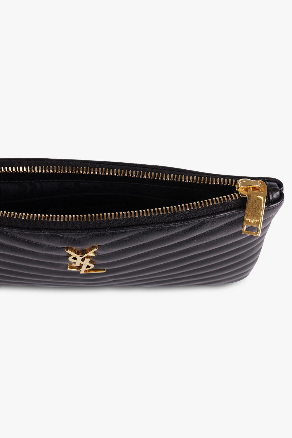 Ysl monogram quilted leather on sale pouch