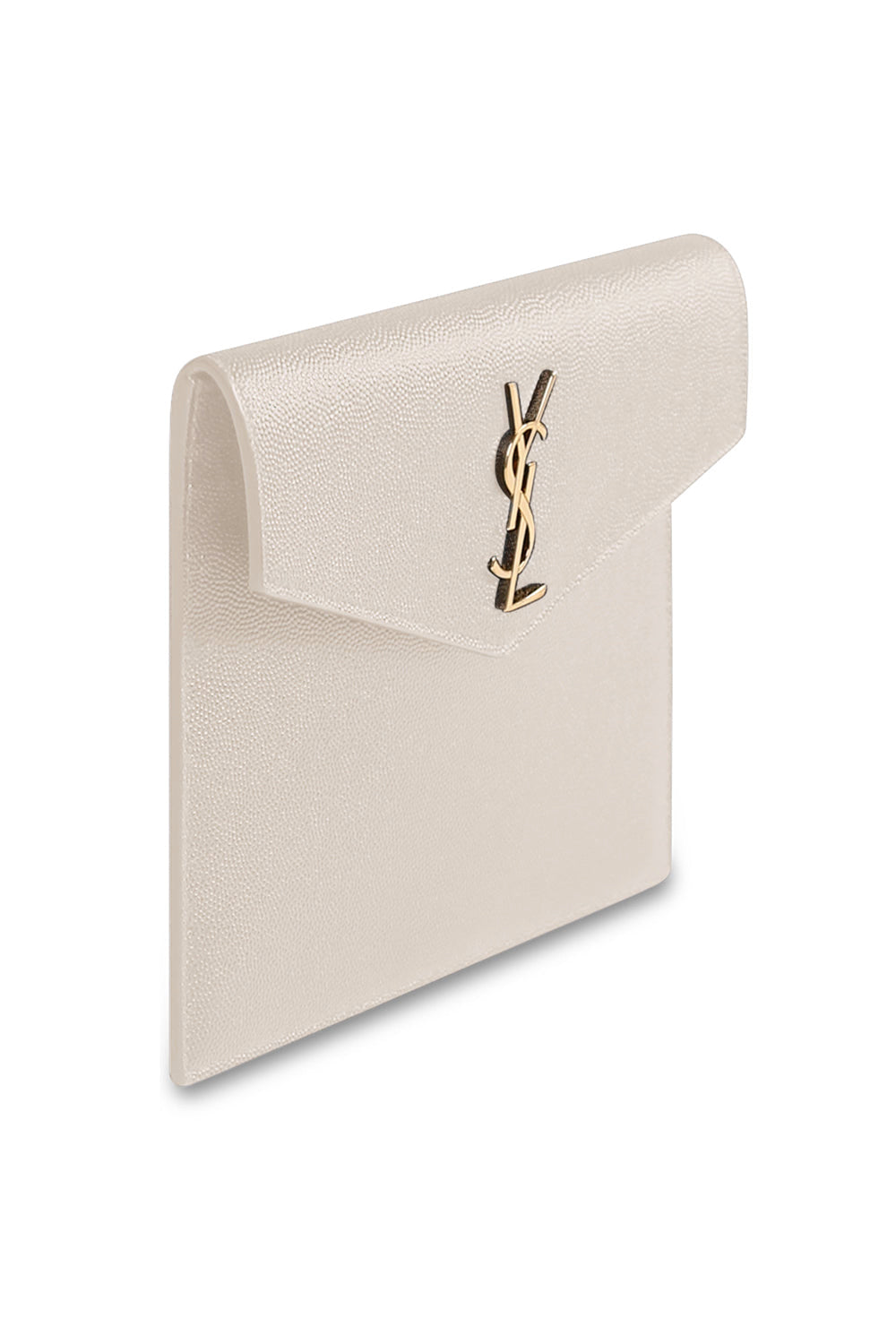 SAINT LAURENT BAGS GOLD SMALL UPTOWN POUCH CREMA SOFT /GOLD