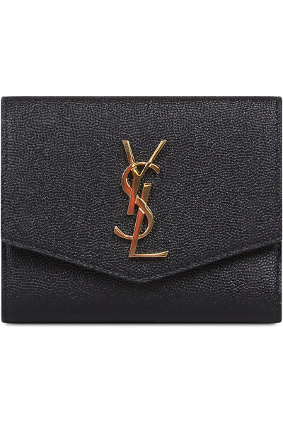 SAINT LAURENT UPTOWN WALLET ON CHAIN OLIVE GOLD NEW SEASON PARLOUR