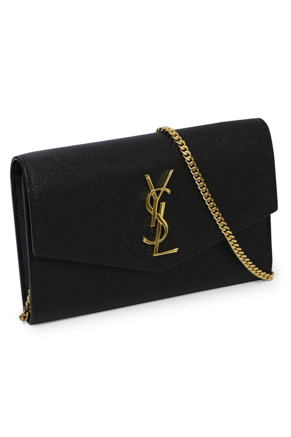 YSL Yves Saint Laurent beaute Crossbody gold Chain Purse black makeup  Clutch Bag – IBBY