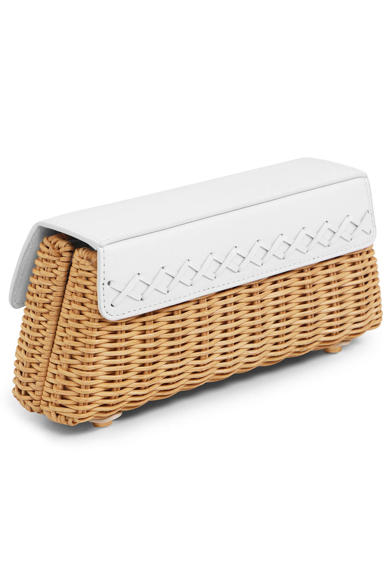 SPARROWS WEAVE RTW WHITE THE CROSSBODY CLUTCH WHITE